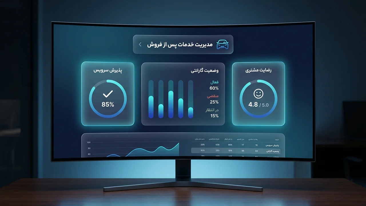 شاخص های داشبورد خدمات پس از فروش خودرو