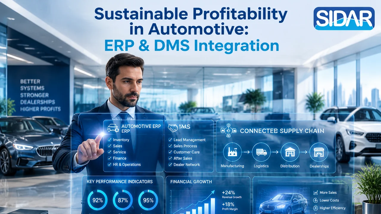 مدیریت بهتر تصمیم گیری خودرو بایکپارچگی ERP و DMS