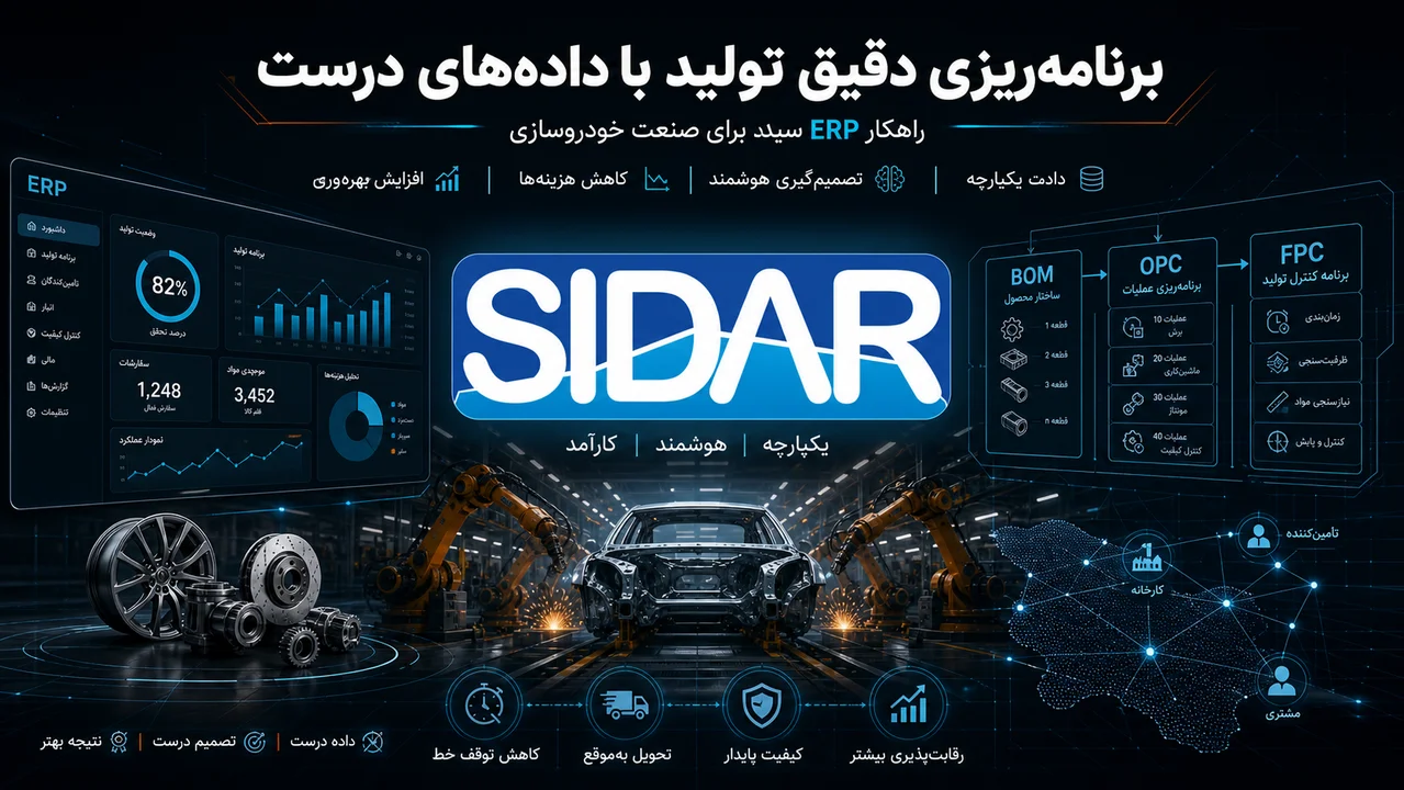چگونه BOM، OPC و FPC در ERP خودرو برنامه‌ریزی تولید را دقیق‌تر می‌کنند؟