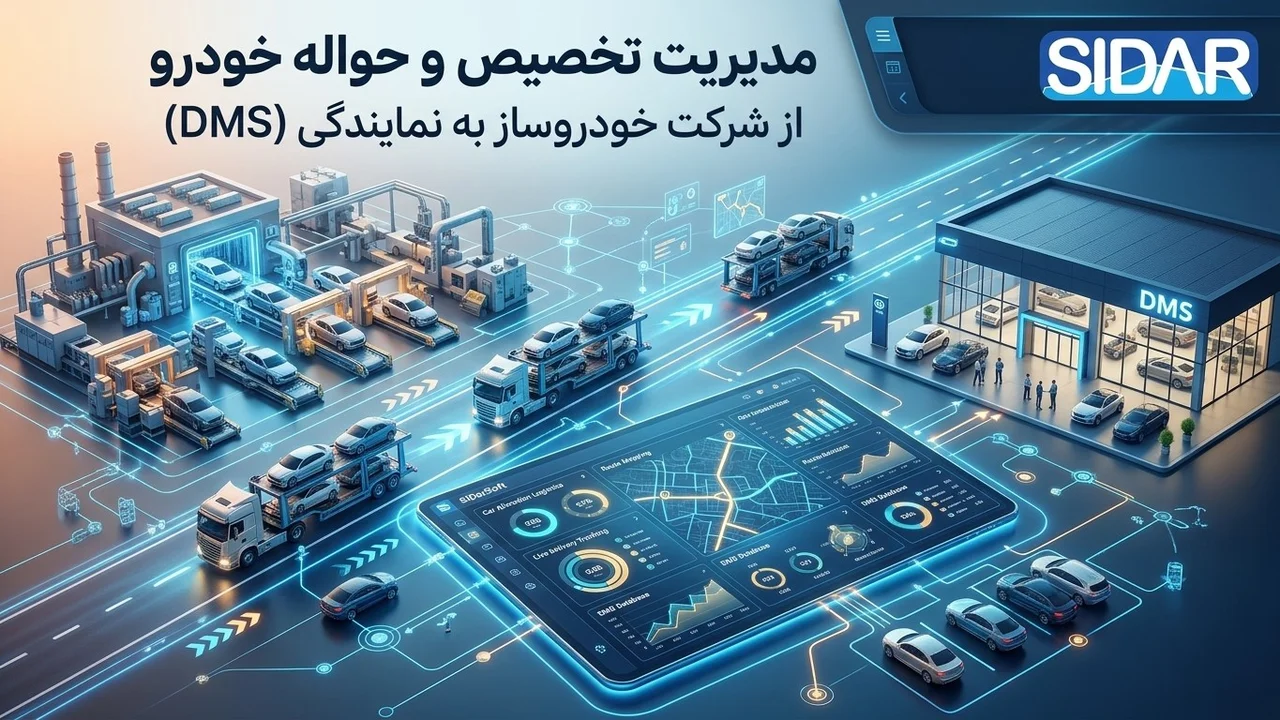 مدیریت تخصیص وحواله خودروازشرکت خودروساز به نمایندگی dms