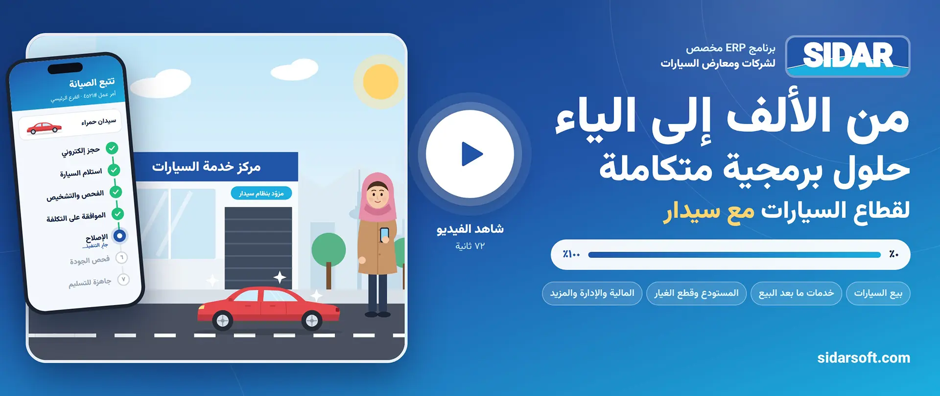 سيدار: حلول برمجية متكاملة لقطاع السيارات من الألف إلى الياء